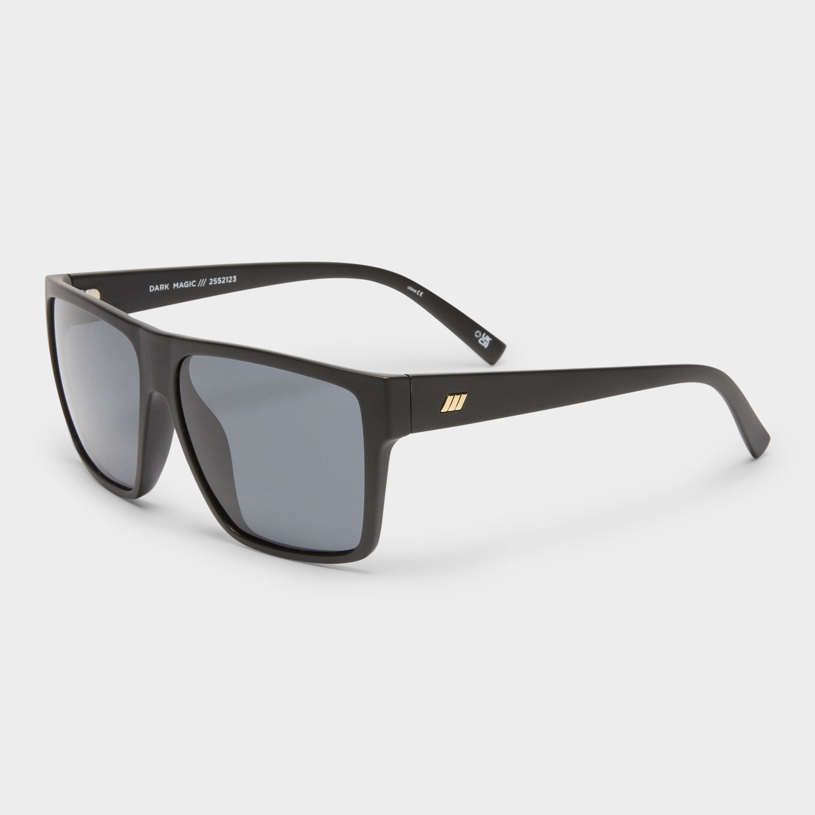 Dark Magic Black Male D-Frame Sunglasses | Le Specs