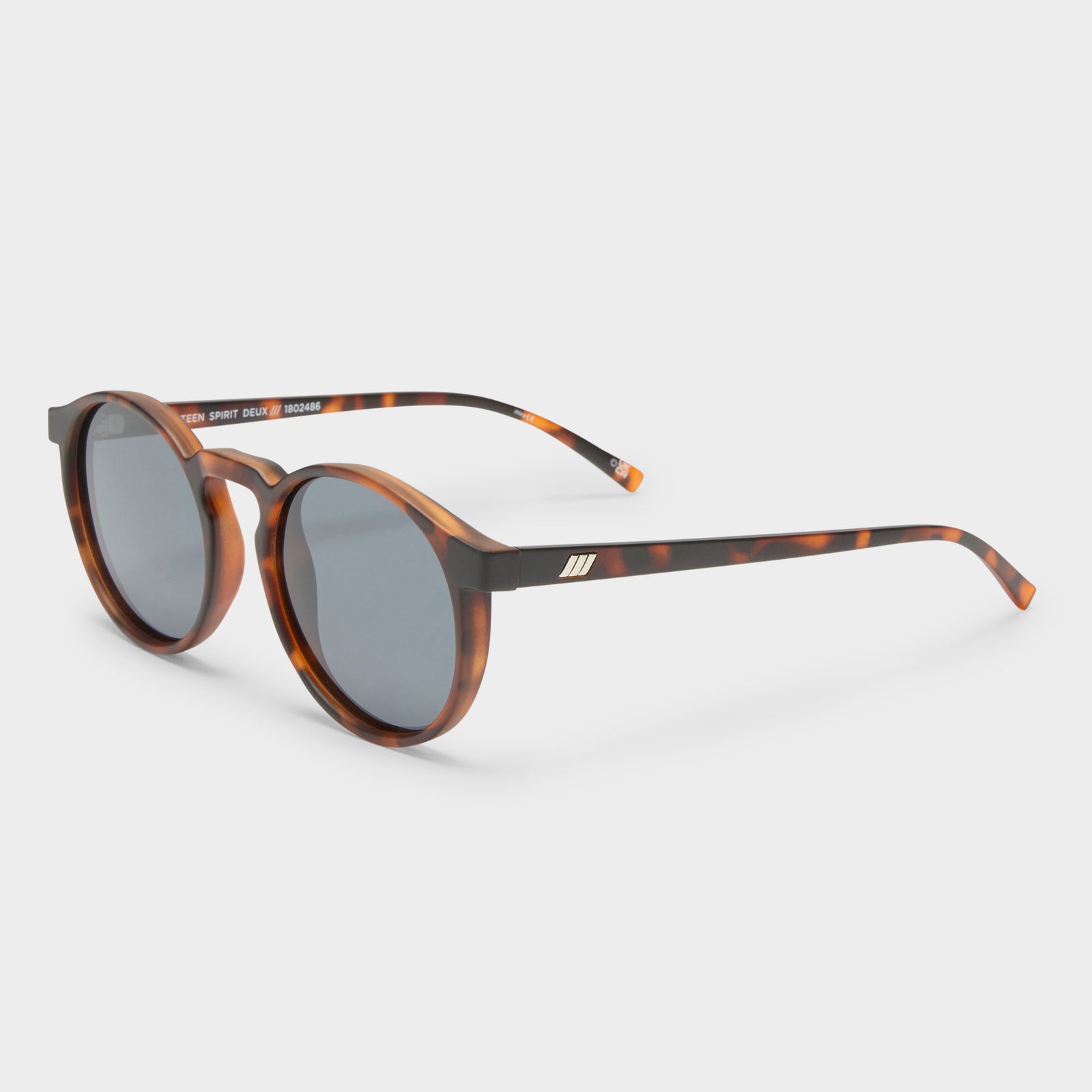 Teen Spirit Deux Matte Tort Uni-Sex Round Sunglasses | Le Specs