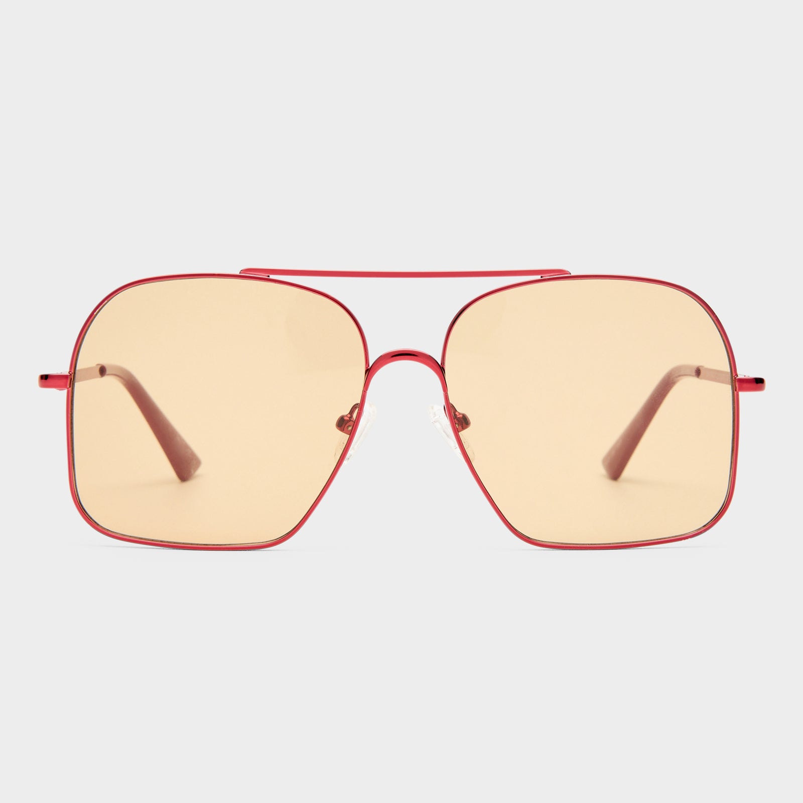 Civelle Moto Red Female Aviator Sunglasses | Le Specs