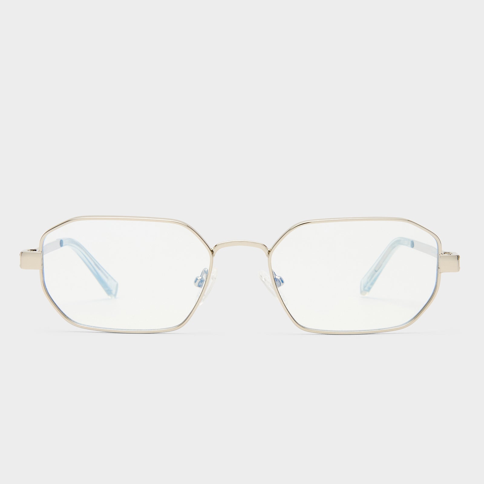 Mythic Silver Uni-Sex Square Blue Light | Le Specs