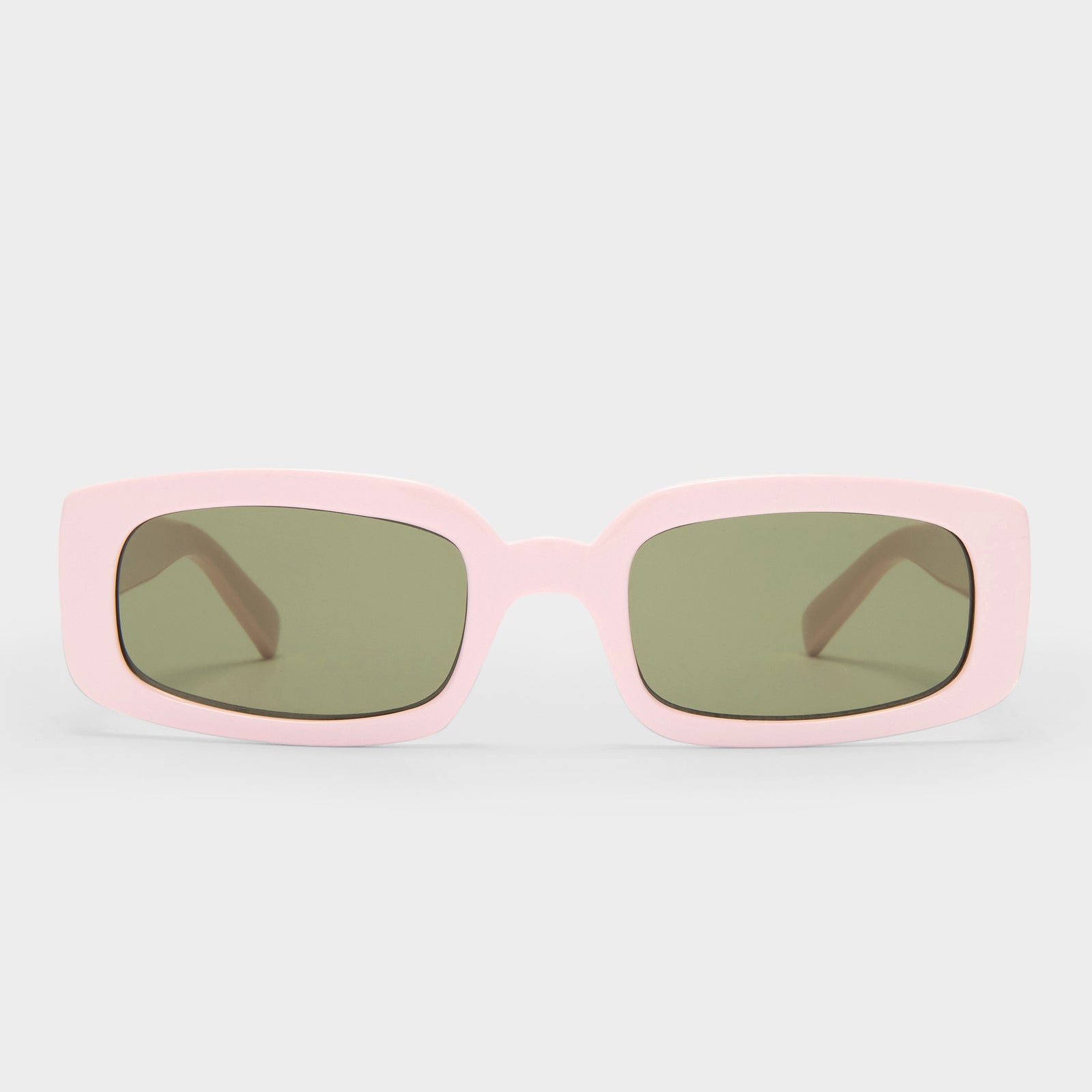 Dynamite Pink Salt Uni-Sex Rectangle Sunglasses | Le Specs