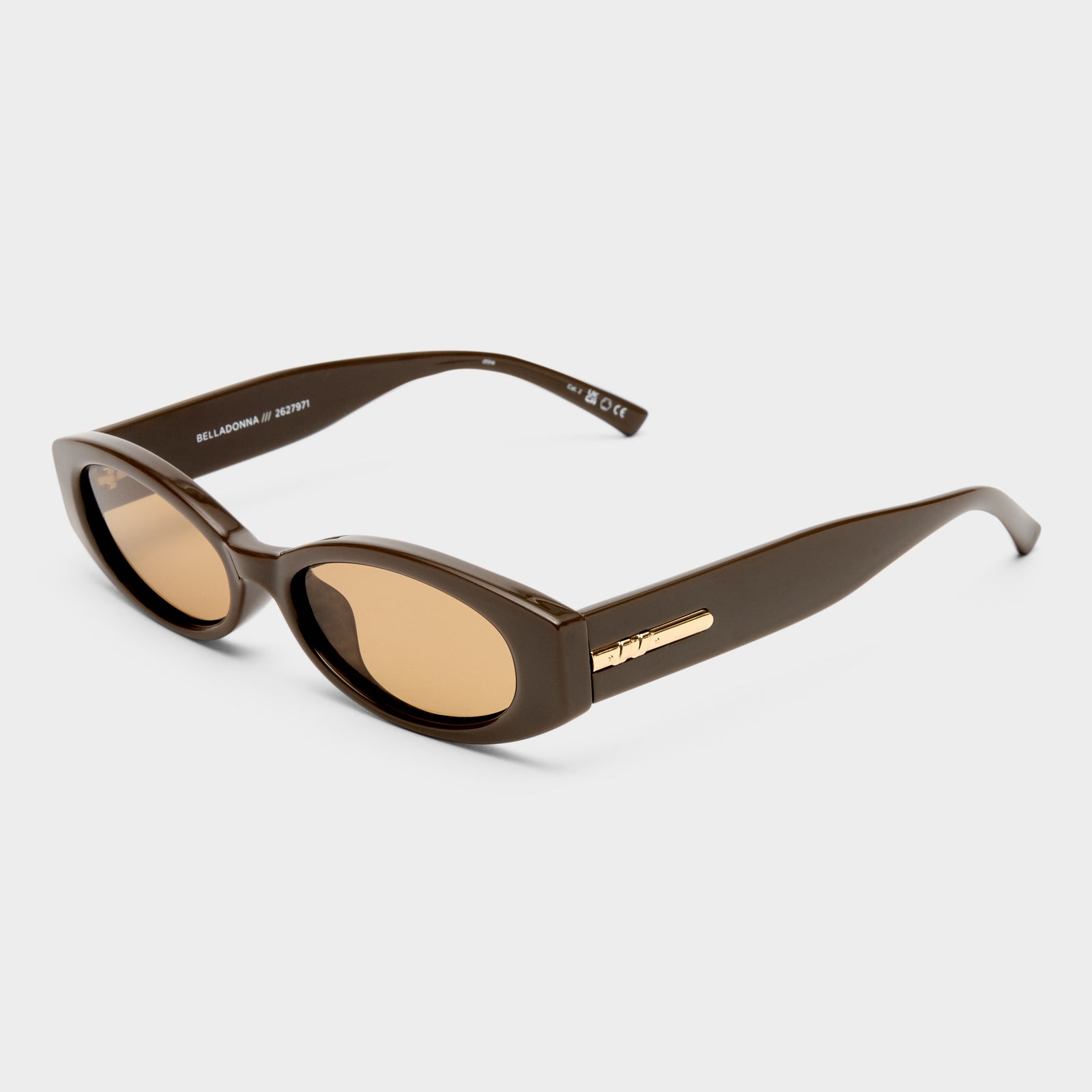 Belladonna Cocoa Female Oval Sunglasses | Le Specs