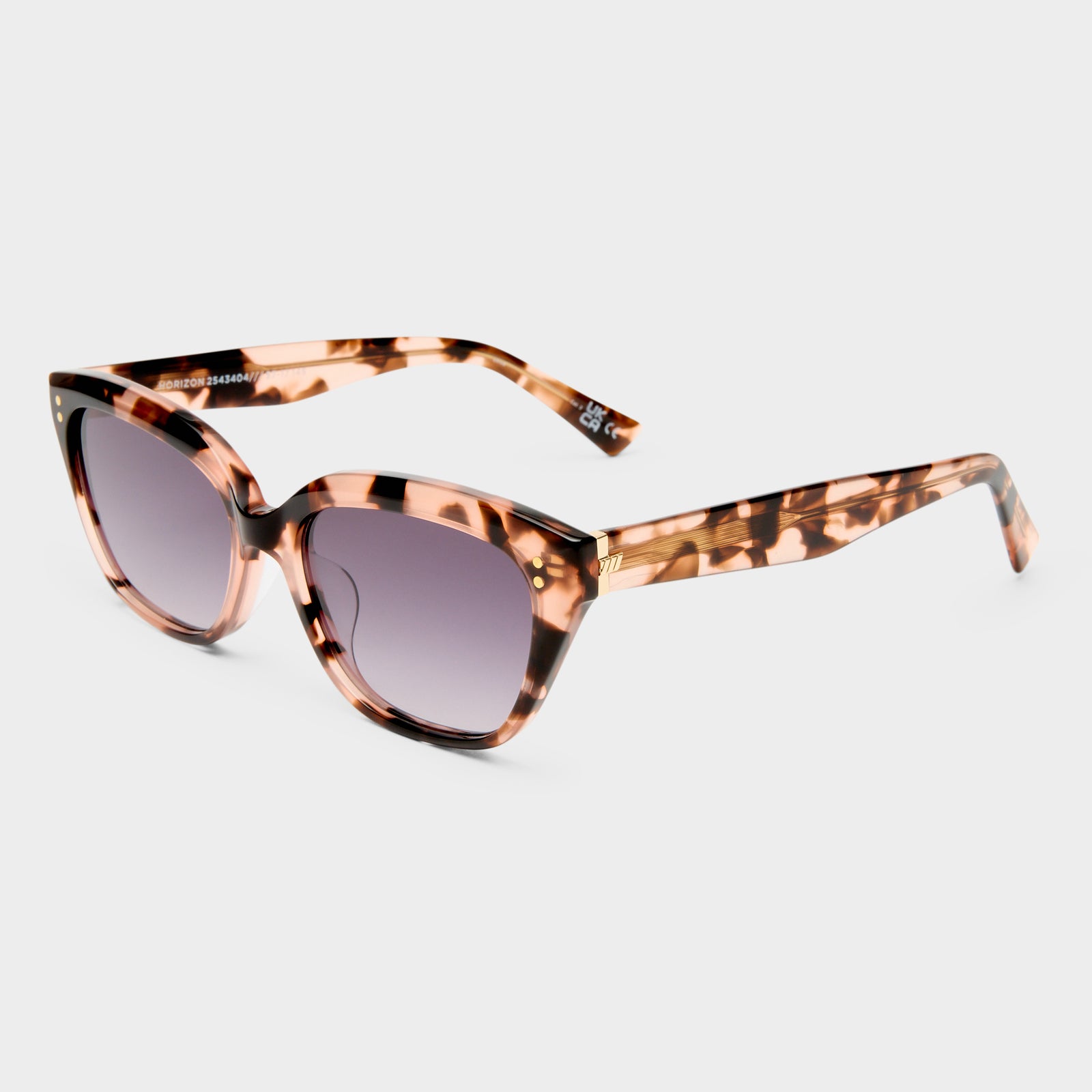 Horizon Rose Tort Female D-Frame Sunglasses | Le Specs