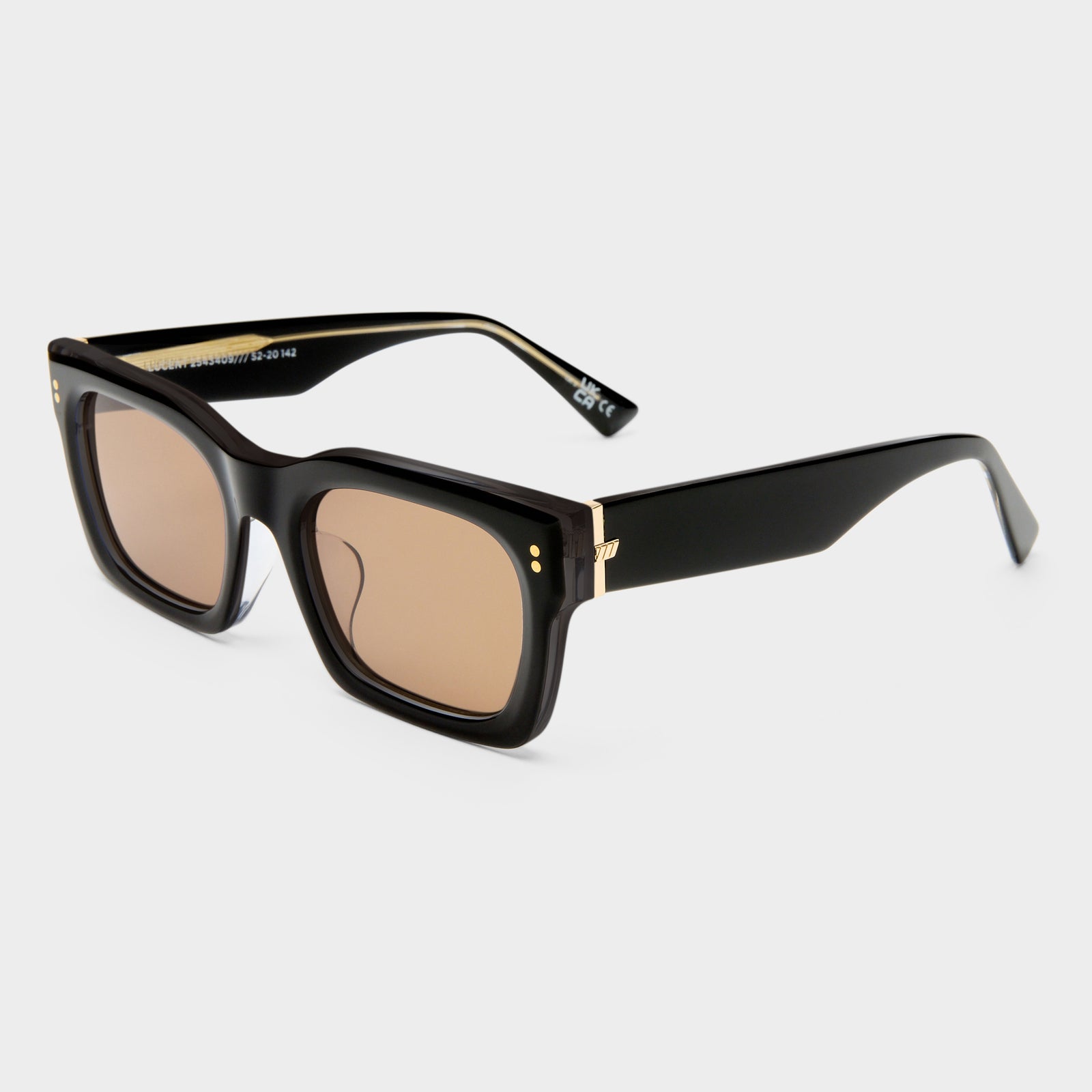 Lucent Black Uni-Sex D-Frame Sunglasses | Le Specs