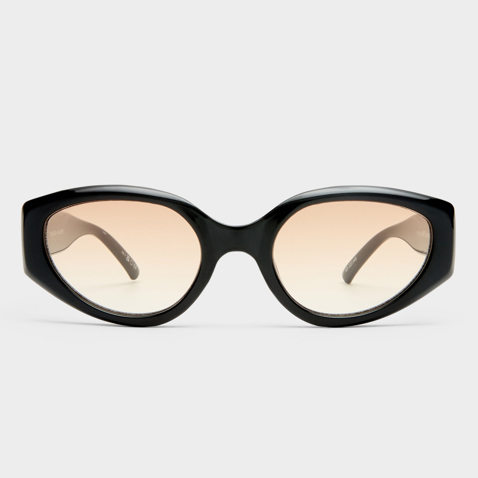 Fevered + Black Female Oval Sunglasses | Le Specs