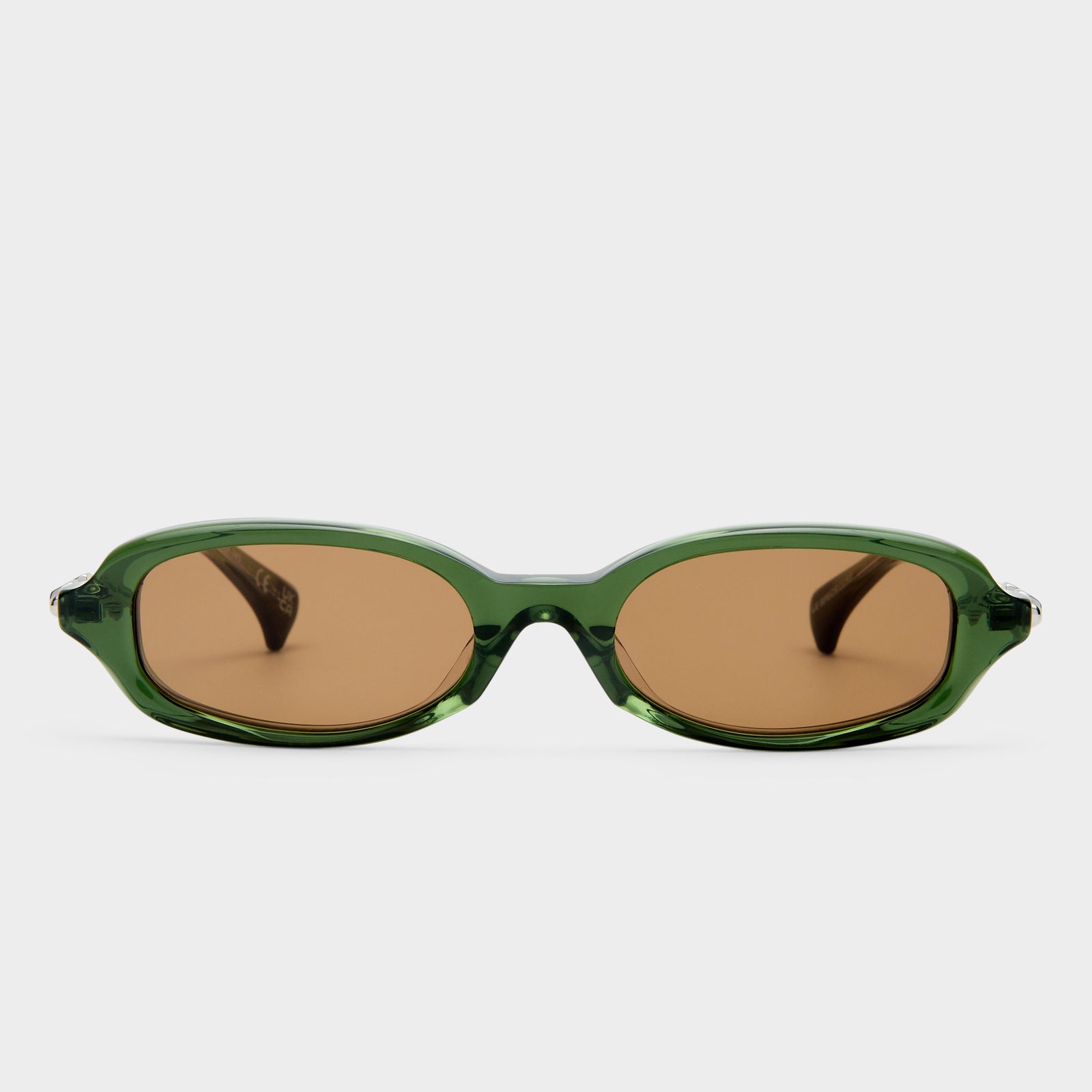 Lichtblick Dark Green Uni-Sex Rectangle Sunglasses | Le Specs