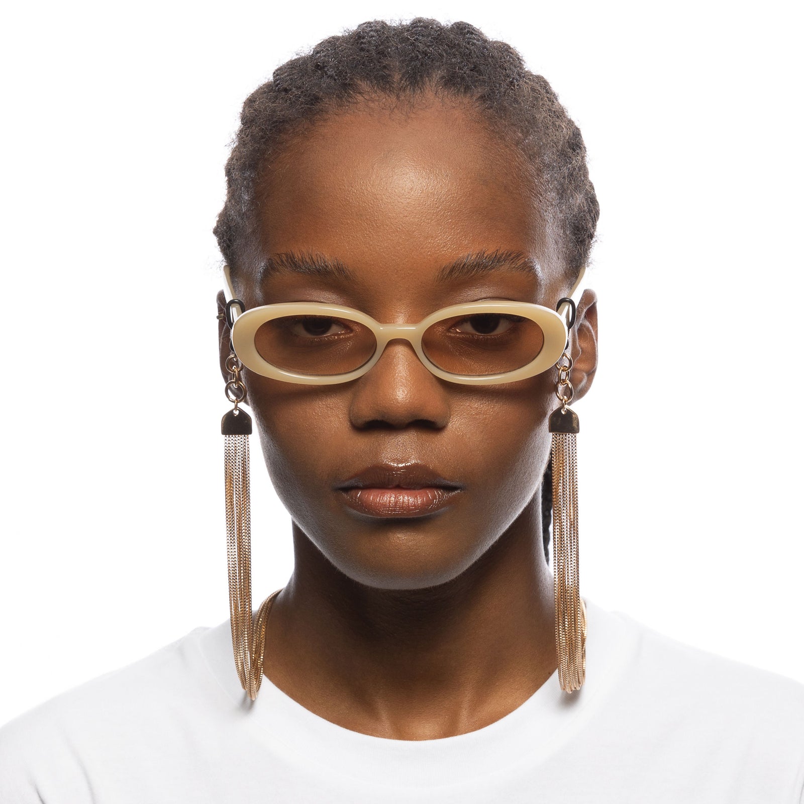 Y2k Layered Chain Shiny Light Gold Female Accessories Accessories | Le Specs