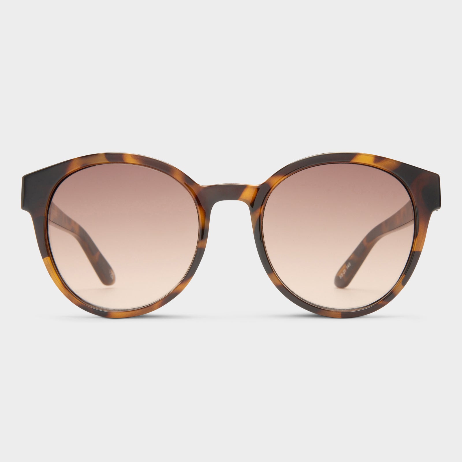 Paramount Milky Tort Female Round Sunglasses | Le Specs