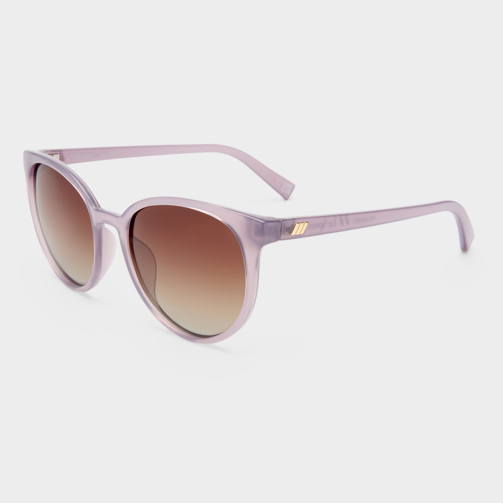 Armada Mauve Female Round Sunglasses | Le Specs
