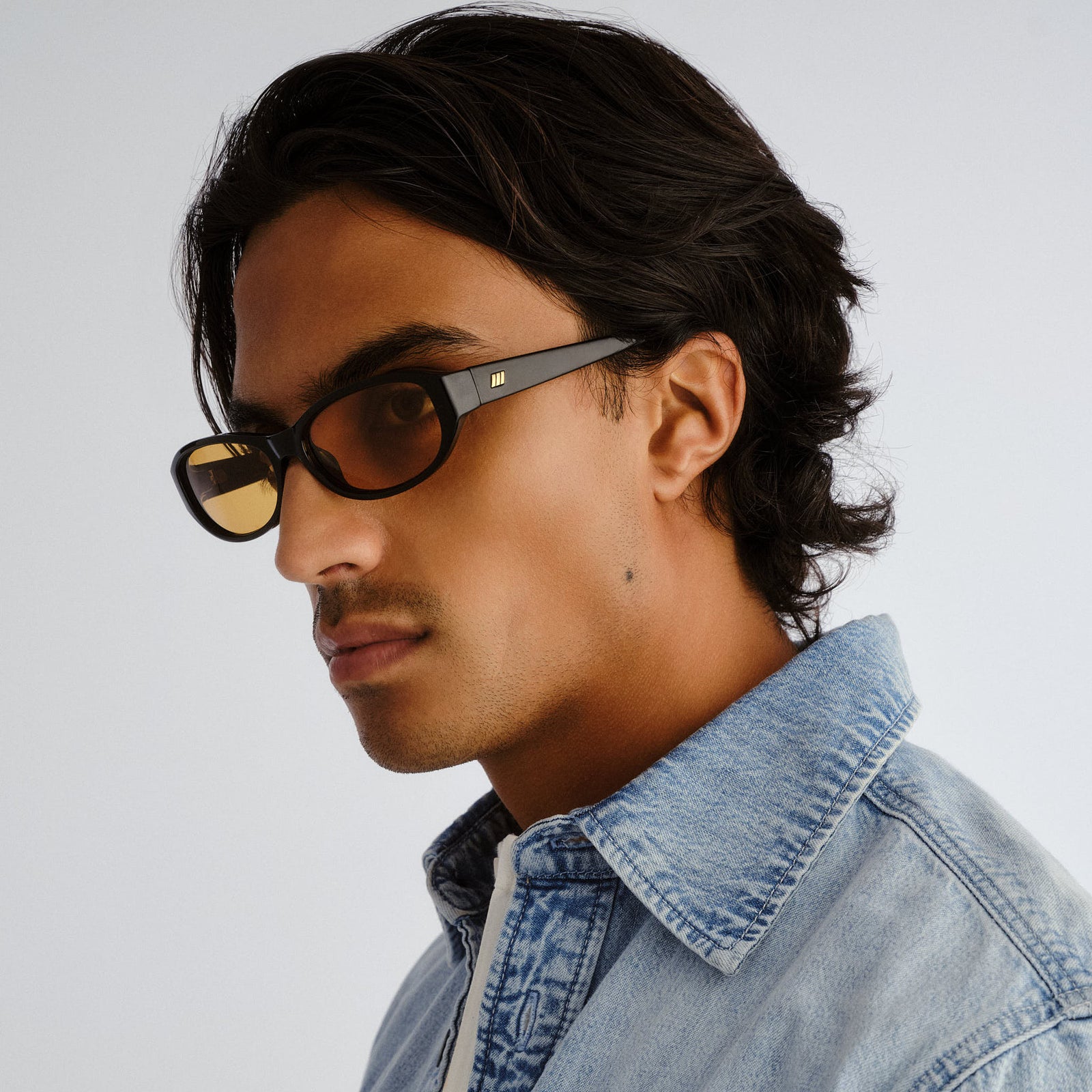 Dont Cha Black Uni-Sex Oval Sunglasses | Le Specs