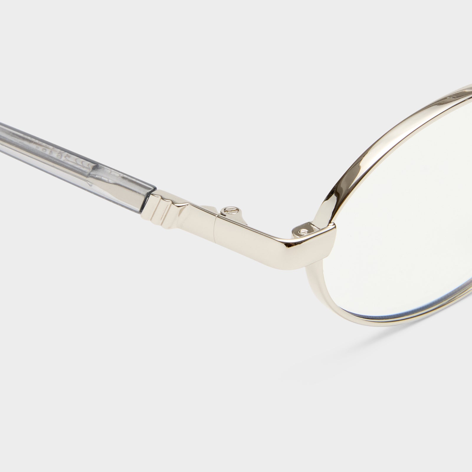 Icicle Silver Uni-Sex Oval Blue Light | Le Specs