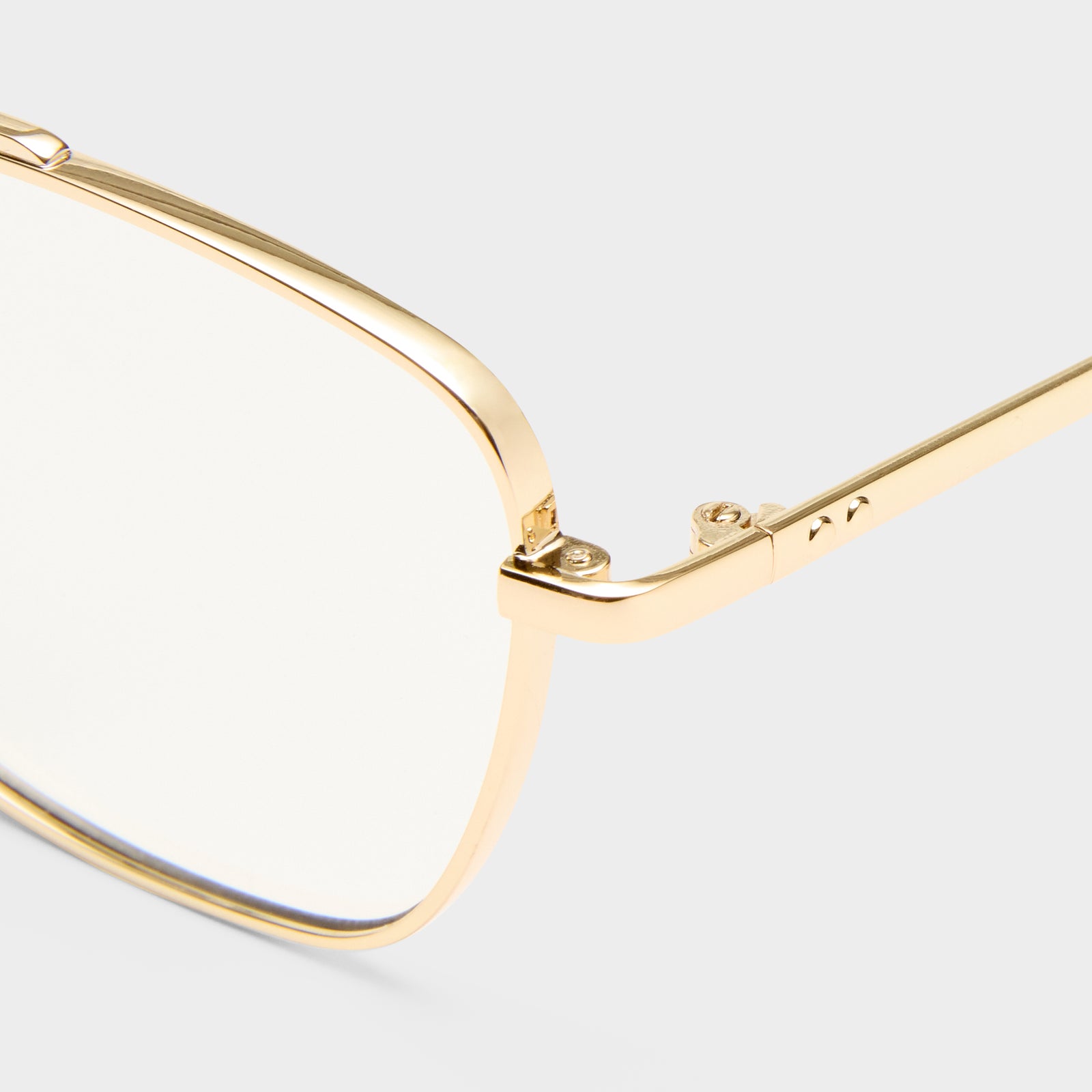 Diametric Gold Uni-Sex Aviator Blue Light | Le Specs