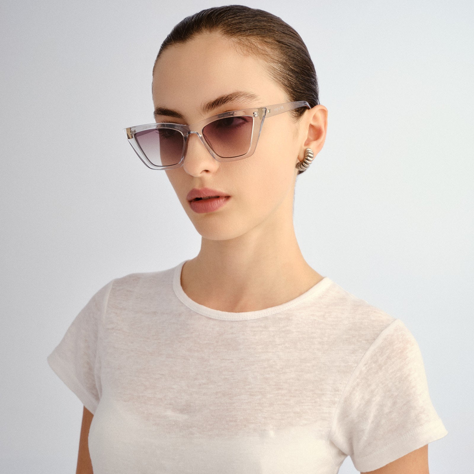 Velodrome Smoke Female Cat-Eye Sunglasses | Le Specs