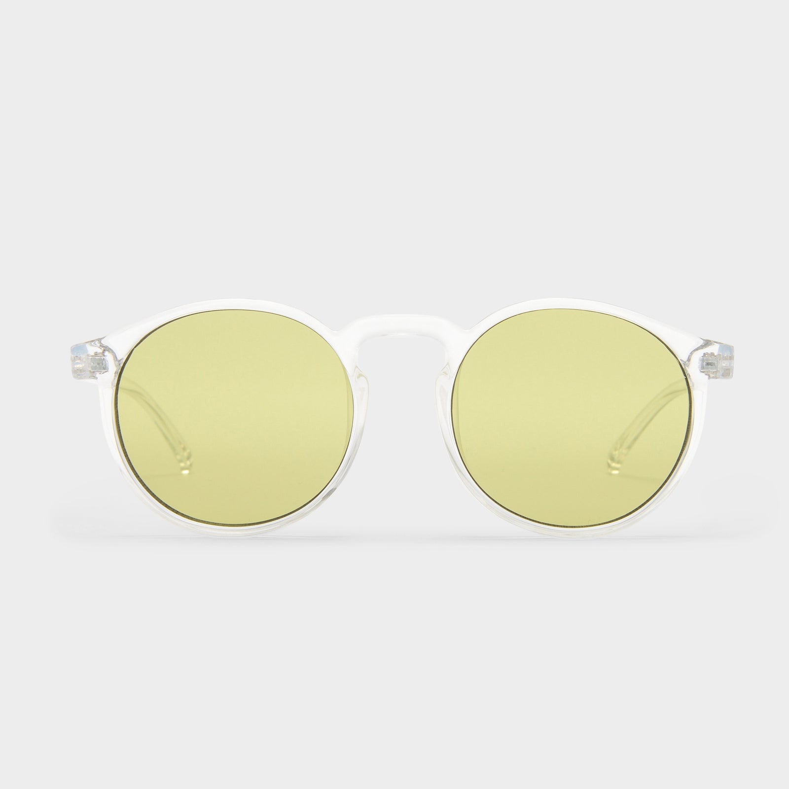Teen Spirit Deux Clear Uni-Sex Round Sunglasses | Le Specs