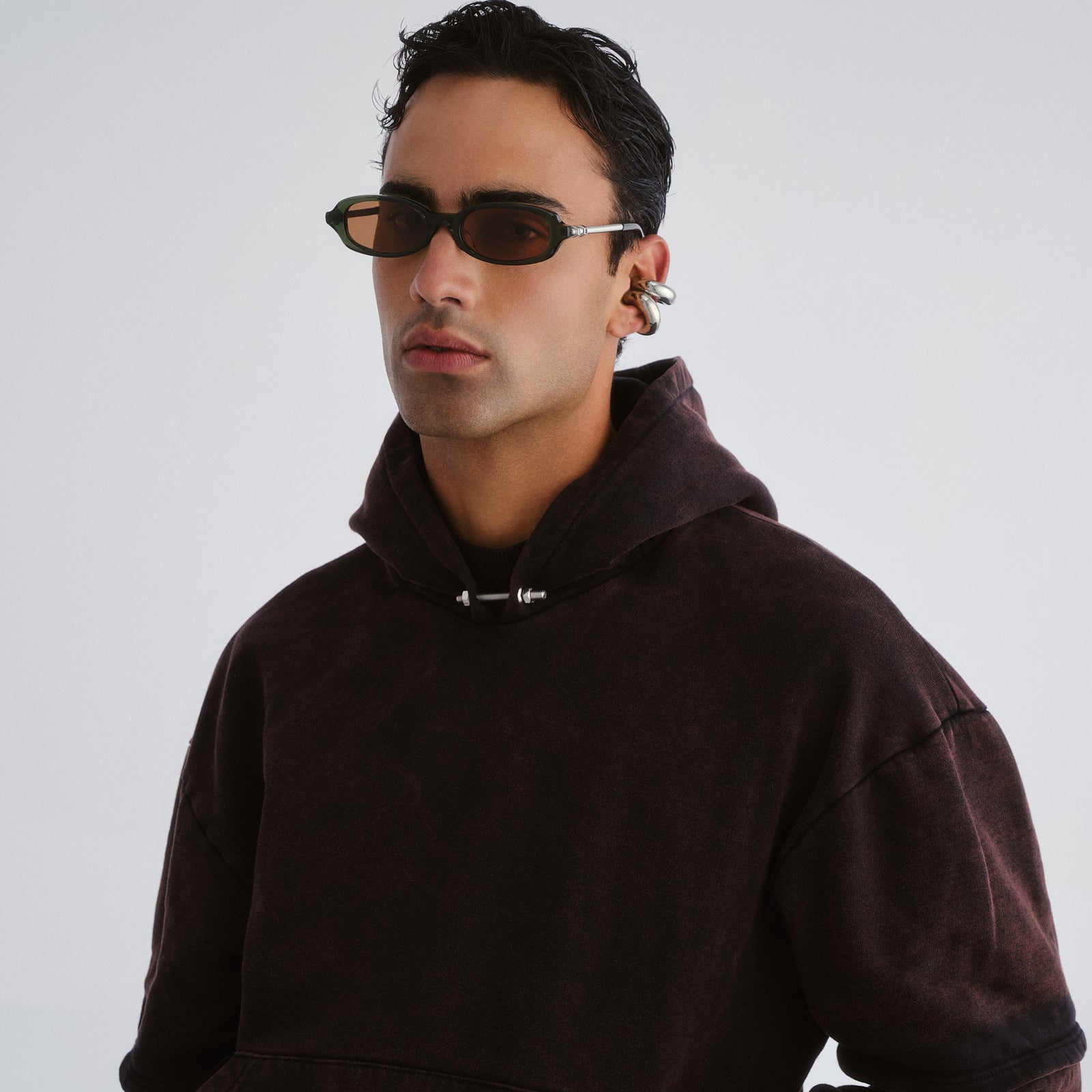 Lichtblick Dark Green Uni-Sex Rectangle Sunglasses | Le Specs