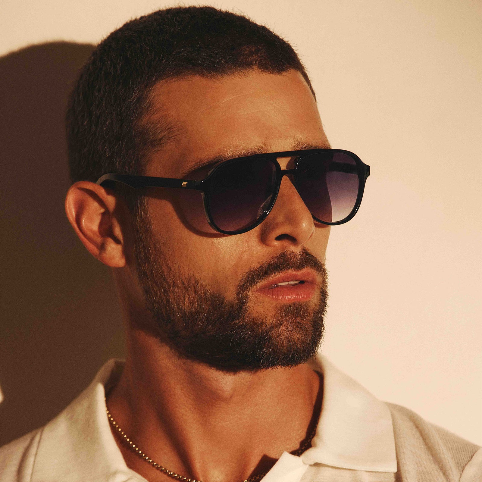 Tragic Magic Black Uni-Sex Aviator Sunglasses | Le Specs